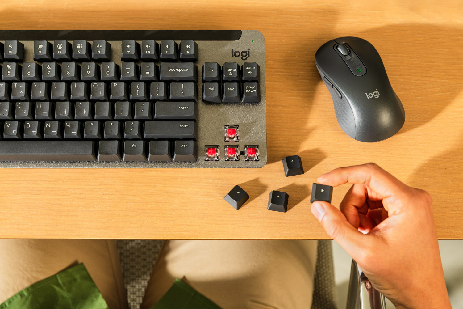 로지텍의 무선 기계식 키보드 ‘Signature K855(시그니처 K855)’.jpg