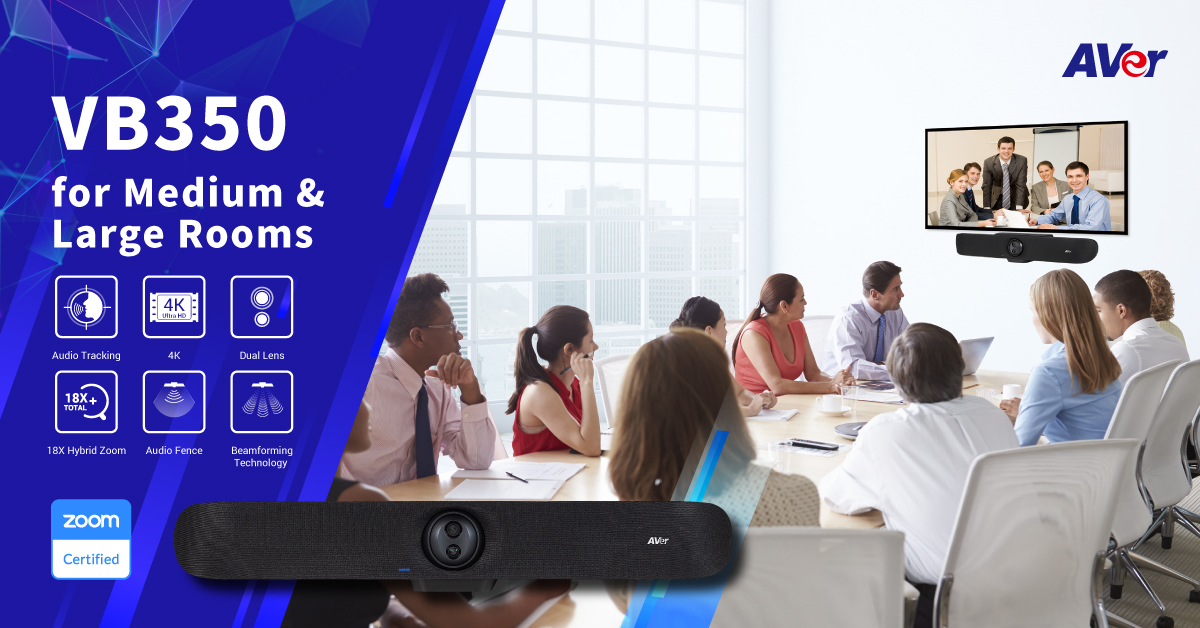 넓은 사운드 범위와 비디오 성능은 중대형 회의실에서도 원활하게 회의를 진행할 수 있도록 한다.jpg