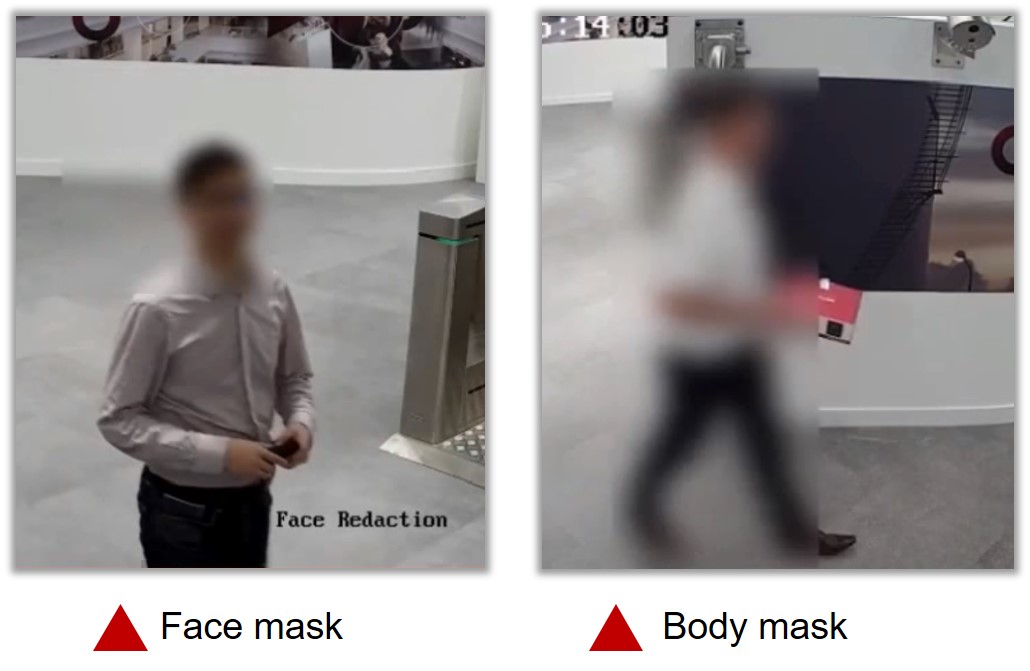 하이크비전 CCTV 솔루션의 모자이크 기능 예시.jpg