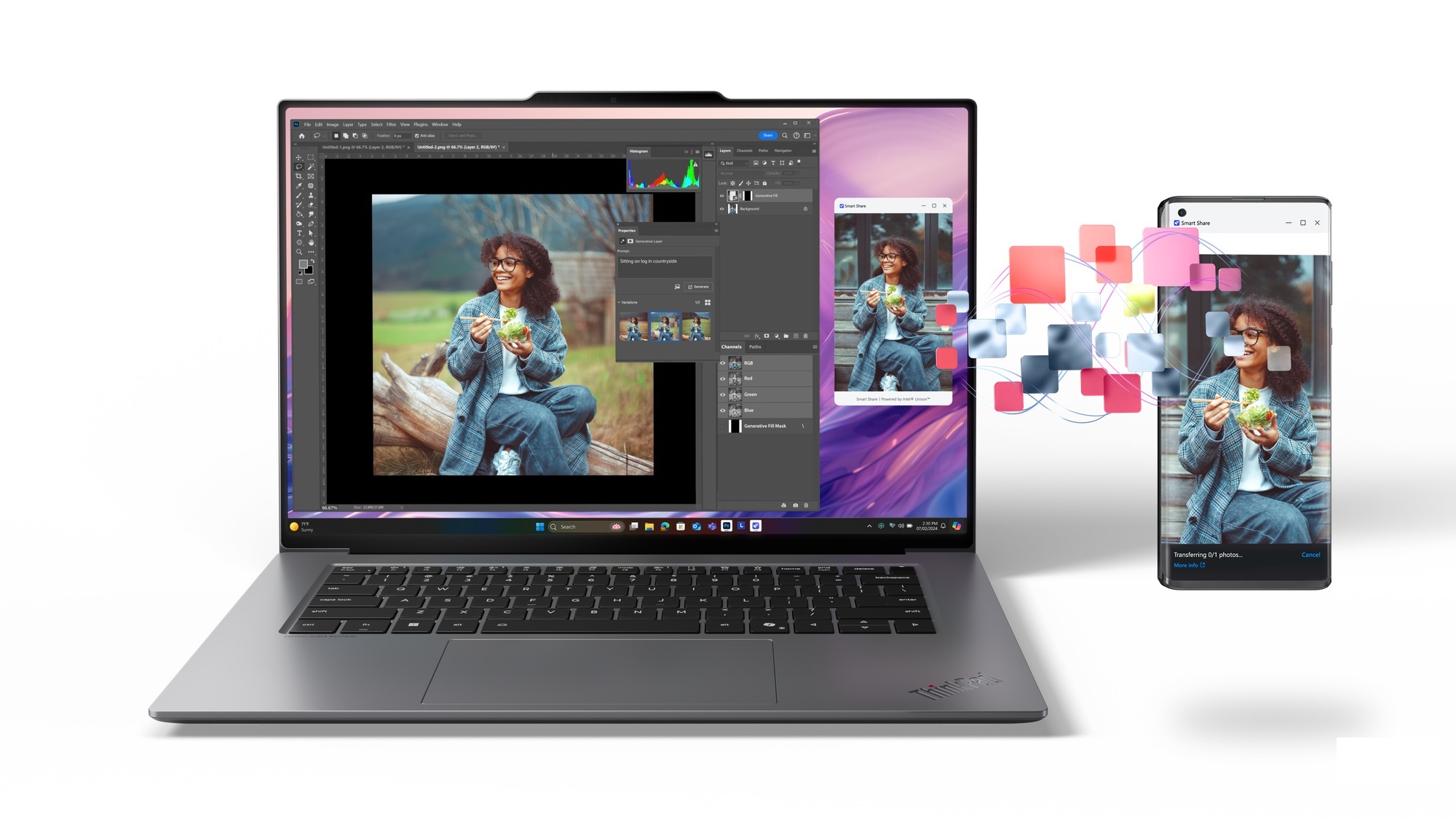 레노버_씽크패드 X9 시리즈 ‘스마트 셰어’ 기능.jpg