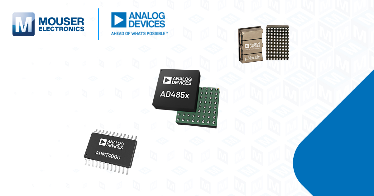 마우저, ADI의 광범위한 데이터 변환과 전력관리, 신호 컨디셔닝 솔루션 공급.jpg