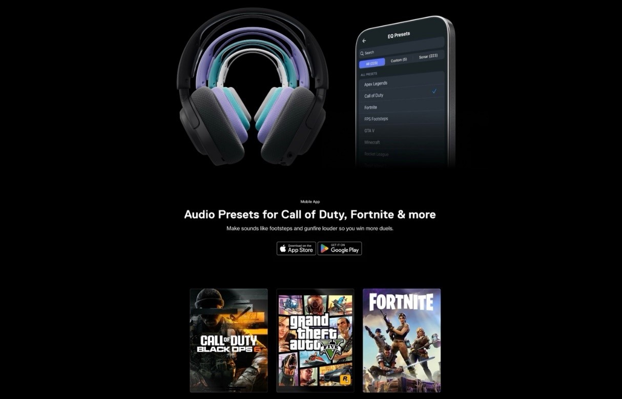 스틸시리즈_아크티스 노바 3P3X 무선 게이밍 헤드셋_모바일 앱 사용 예시 이미지.jpg