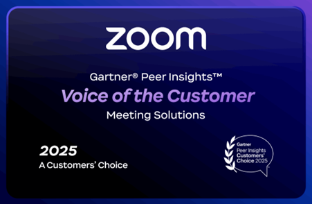 줌, 가트너 피어 인사이트 ',고객의 선택', 미팅 솔루션 부문 선정_1.png