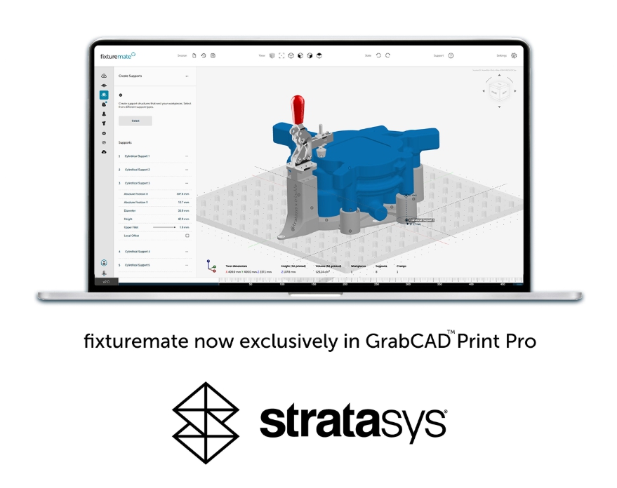 스트라타시스, ‘GrabCAD Print Pro 2025’ 출시…“생산용 고정 장치 제작 가속화 및 적층 제조 워크플로우 최적화”.jpg