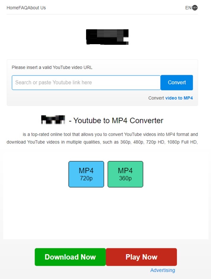 유튜브 동영상 저장 사이트로 위장한 피싱 페이지.jpg