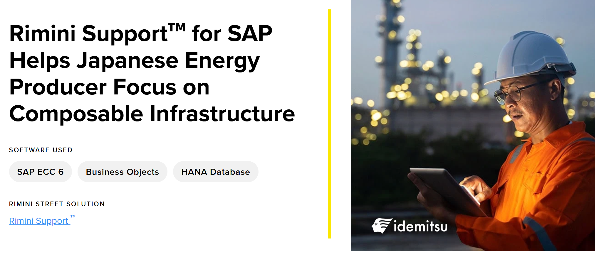 리미니스트리트, 일본의 정유사 이데미츠(Idemitsu)의 SAP ERP시스템 유지보수 계약 체결…“비용 절감과 디지털 전환 지원”.PNG