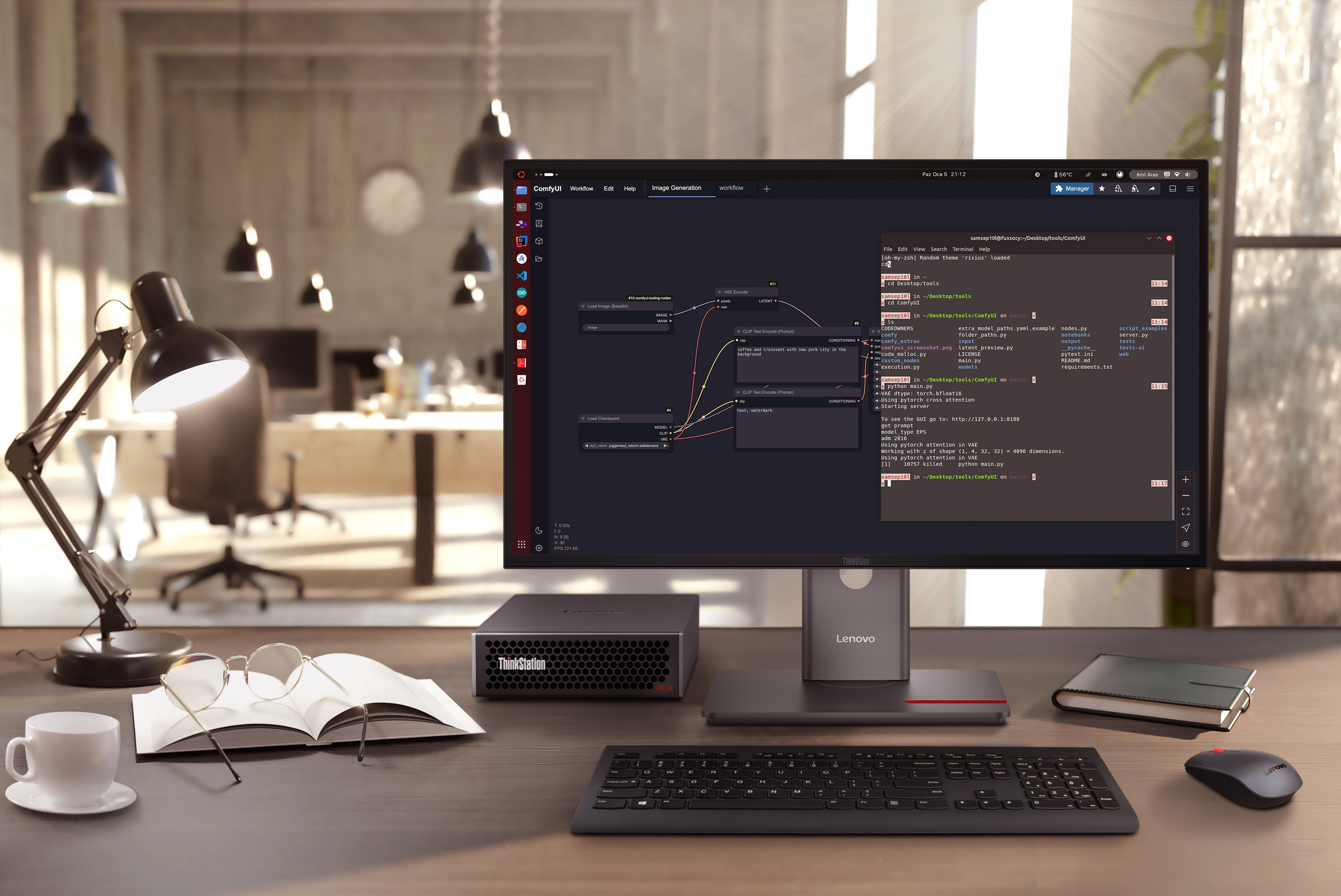 레노버_씽크스테이션 PGX와 P27QD-40 모니터.jpg