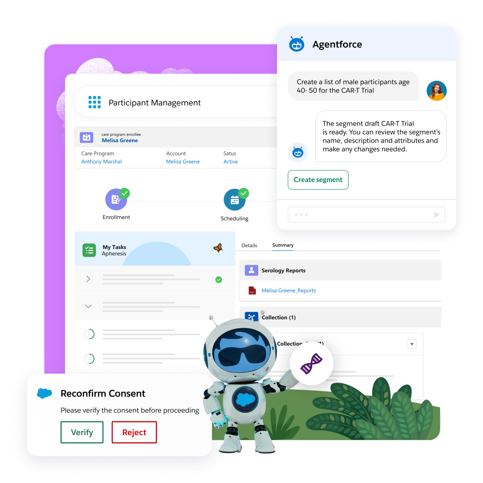 참고이미지_라이프 사이언스 클라우드 에이전트포스 UI 예시.jpg