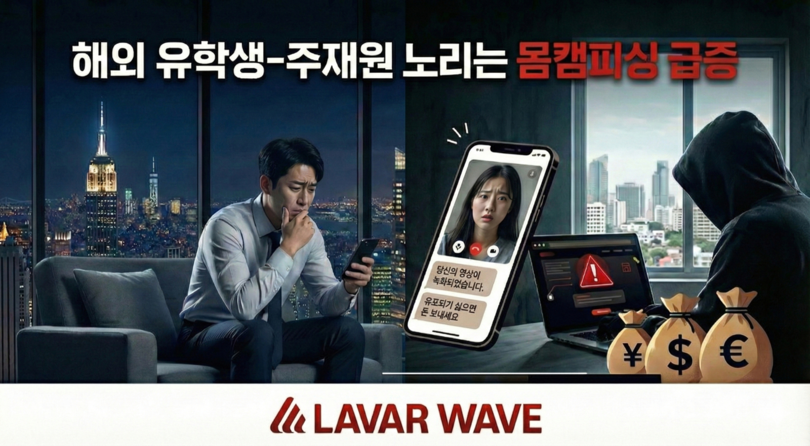 1K라바웨이브, 해외 유학생·주재원 노린 몸캠피싱 급증.jpg