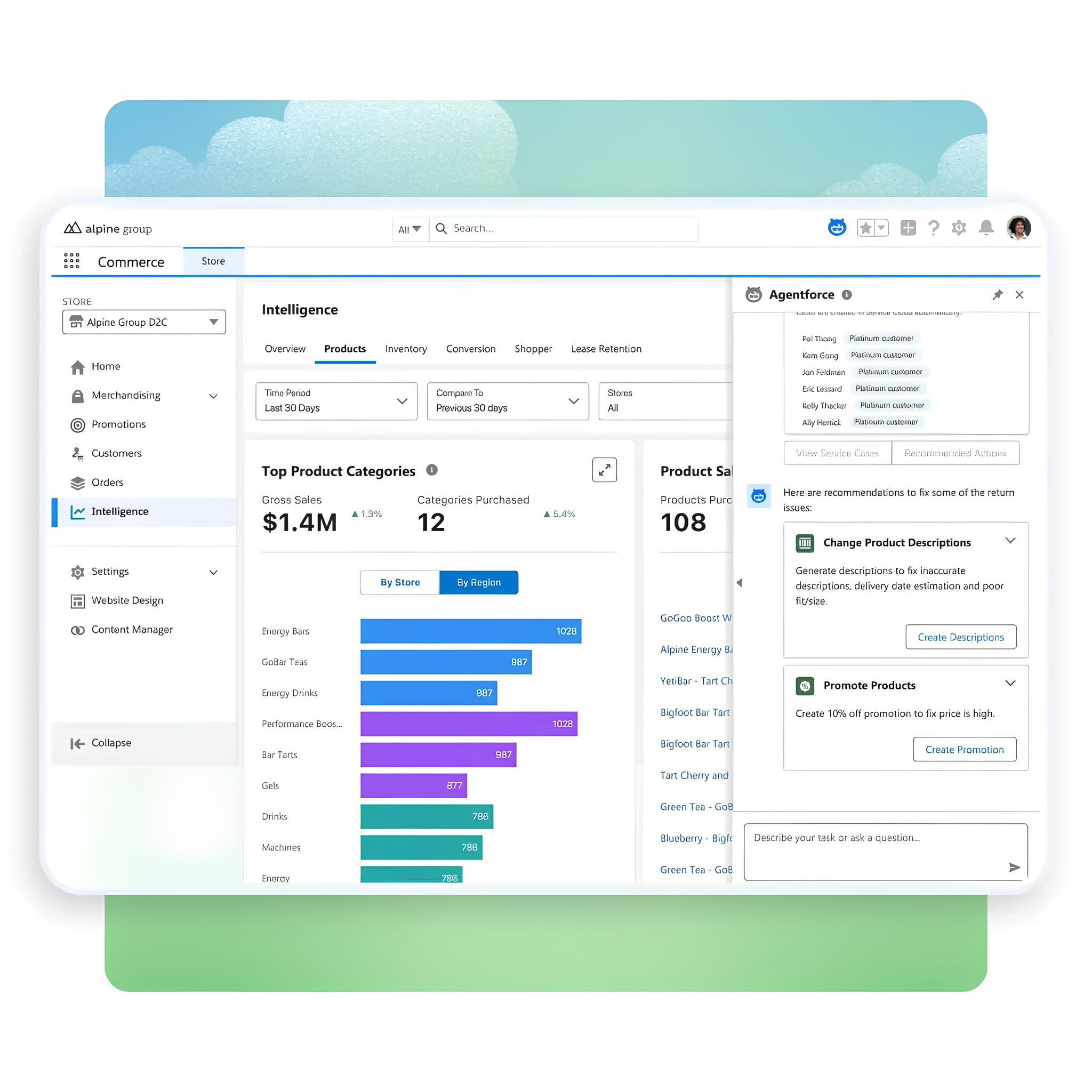 참고이미지_세일즈포스 에이전트포스 커머시 예시 UI.jpg
