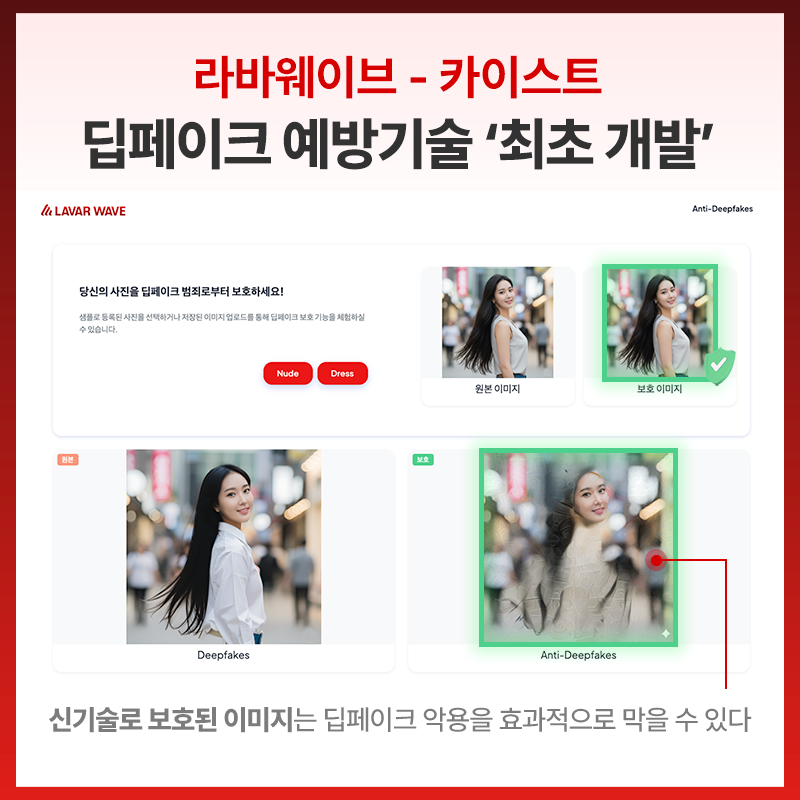 라바웨이브-카이스트, 딥페이크 생성 원천 차단하는 사전예방 기술 개발.png